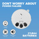 Wireless Door Window Vibration Sensor Alarm 125dB Glass Breakage Anti-theft Sensor Easy Install for Home Safety Protection