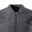 TENGOO HV-08G Heated Vest 8 Heating Areas USB Charging 3 Gear Temperature Control Grey Plush Windproof Outdoor Winter Warm Clothing