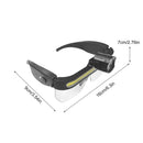 LED Safety Glasses Light USB Charging Multi-Function Full-View Large Floodlight For Outdoor Cycling Fishing Camping LED Headlight