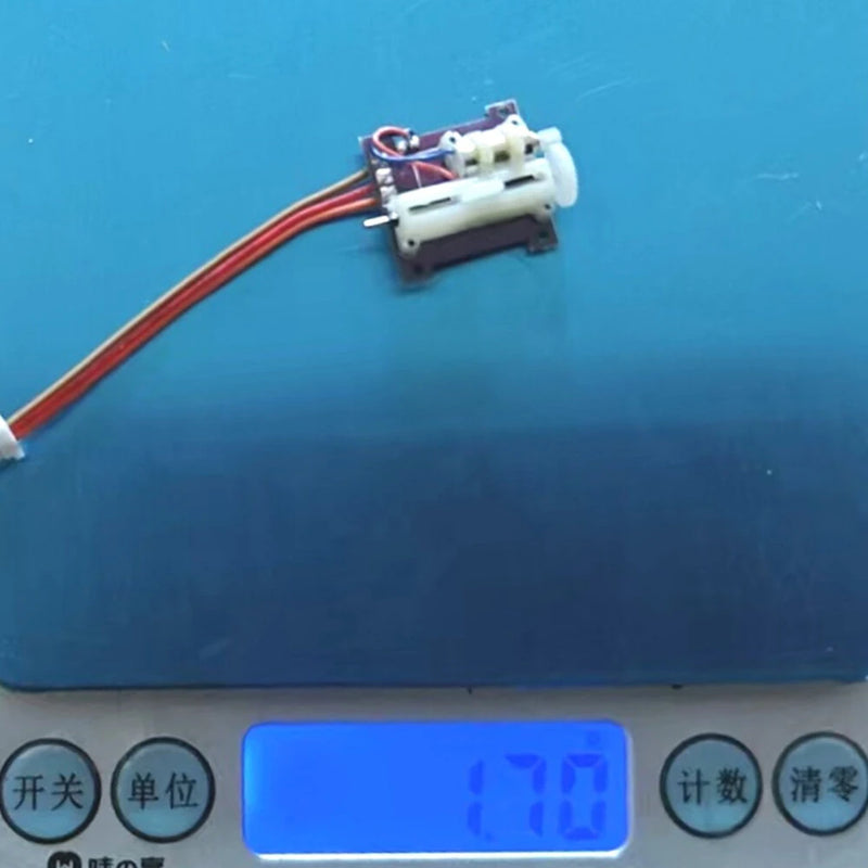2pcs 1.7g Micro Digital Linear Servo 3.7V-5V 1mm JST Plug for 15g-40g Mini RC Airplane Model