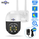 Hiseeu 4MP/5MP PTZ IP Camera Outdoor Security AI Human Detection H.265X Wireless WiFi  Video Surveillance Cameras iCsee P2P