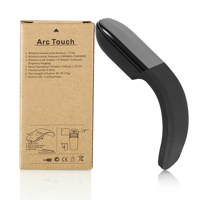 Wireless bluetooth 4.0 Ergonomic Mouse Foldable Arc Touch Computer Mouse Silent Folding PC Mice