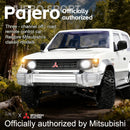 LDRC 1297S Newly Upgraded RTR 1/14 2.4G 4WD for Mitsubishi Pajeyo V24WG 1992 Sport RC Car Dual-Speed Mechanical Shifting Classis Off-Road SUV Climbing Truck LED Light Full Proportional Control Metal Gears CVD Straight Axle Vehicles Models Toys