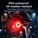 ROCKBROS Q1 Ultra RGB Bike Taillight Waterproof Brake Sensing Bike Rear Light 300mAh Battery Type-C Rechargeable Cycling Safe Taillight
