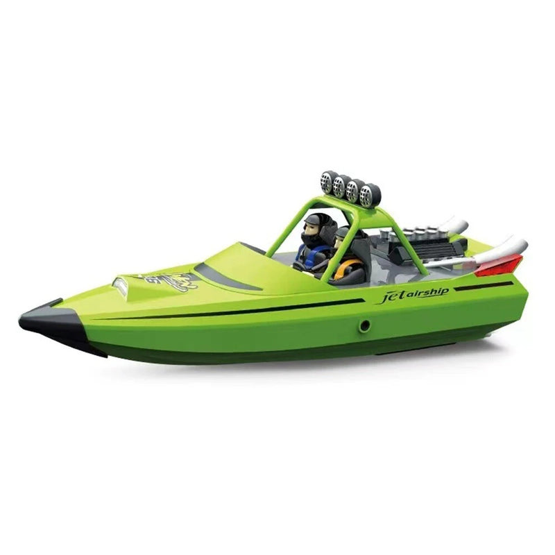 TY XIN 725 2.4G 30km/h RC Boat Jet Speedboat Capsized Reset Waterproof LED Light Remote Control Ship High Speed Vehicles Models
