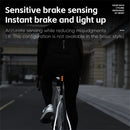 WEST BIKING High Visibility Smart Bike Taillight 100h Long Lasting Power LED IP66 Waterproof Warning USB Charging Brake Rear Light for Road Mountain Night Riding