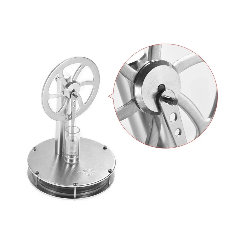 STARPOWER QX-DWCL-01 Low Temperature Hot Air Stirling Engine Kit Steam Heat Education Model Physics Experiment Science Discovery Toys Toy Fully Assembled