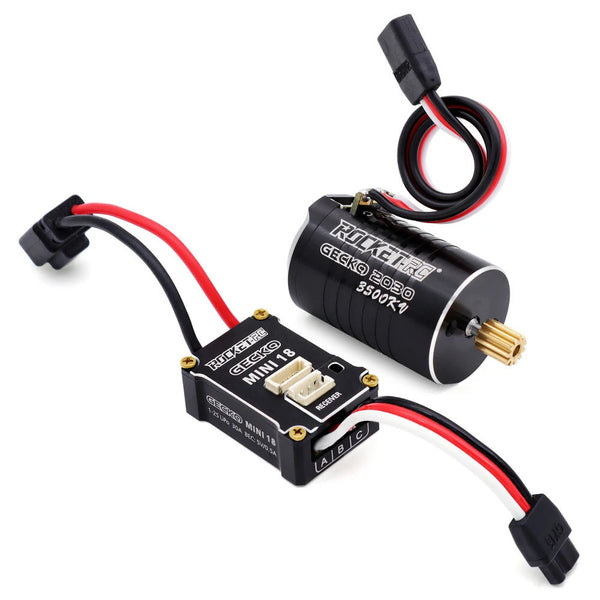Surpass Hobby ROCKET RC GECKO MINI 2030 3500KV Sensored Brushless Motor & 30A ESC for Trx4m FCX18 FX118 1/18 Rock Crawler Remote Control Cars Vehicles Models Parts