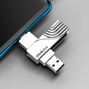Lenovo Thinkplus TPCU301 Type-C3.1 & USB3.0 Flash Drive 256GB/128GB/64GB 100MB/s High Speed Pendrive Memory Stick Storage U Disk