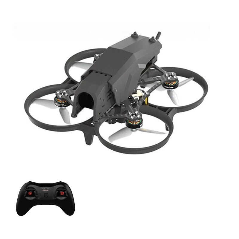 Radiolink F108 110mm 2.5 Inch 2S Optical Flow Fixed Point Brushless Whoop FPV Racing Drone with Left Hand Throttle T8S Remote Control FPV Goggles Monitor