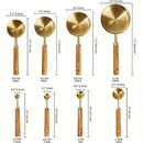 IPRee 8pcs/Pack Stainless Steel Measuring Cups and Spoons with scale Design Kitchen Baking Tools for Home Baking