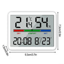Electronic Multifunctional Magnetic Temperature Clock Wall Clock Digital Alarm Clock Large LCD Display Date Time Temperature and Humidity Display