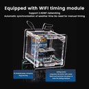 0.96 Inch ESP8266 Mini Weather Forecast Clock OLED Display Electronic Clock Diy Kit Support 2.4G Wifi Network With Case Fun Diy Soldering Loose Parts