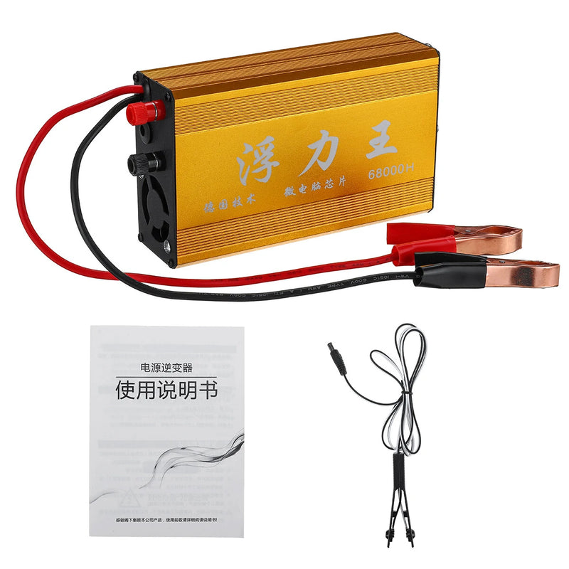 68000W DC 12V 35A Ultrasonic Inverter High Power Electronic Fisher Electronic Fishing Machine Safe with 12 Intelligent Security Protections