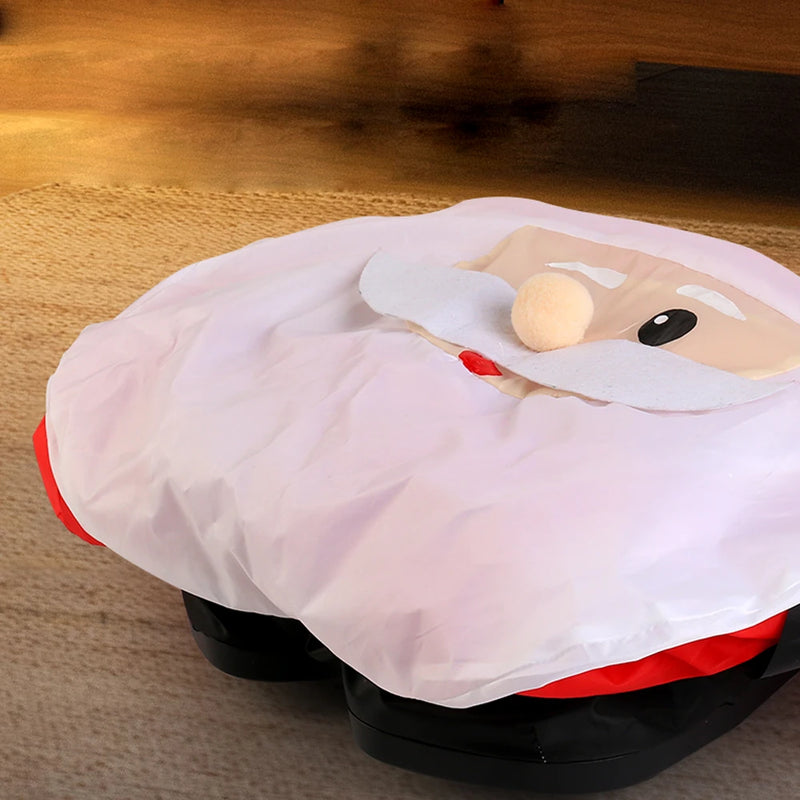 D020 2.4G RC Car Santa Claus Merry Christmas Electric Remote Control One Key Inflatable Sound Music 360 Turning Rechargeable Vehicles Models Toys