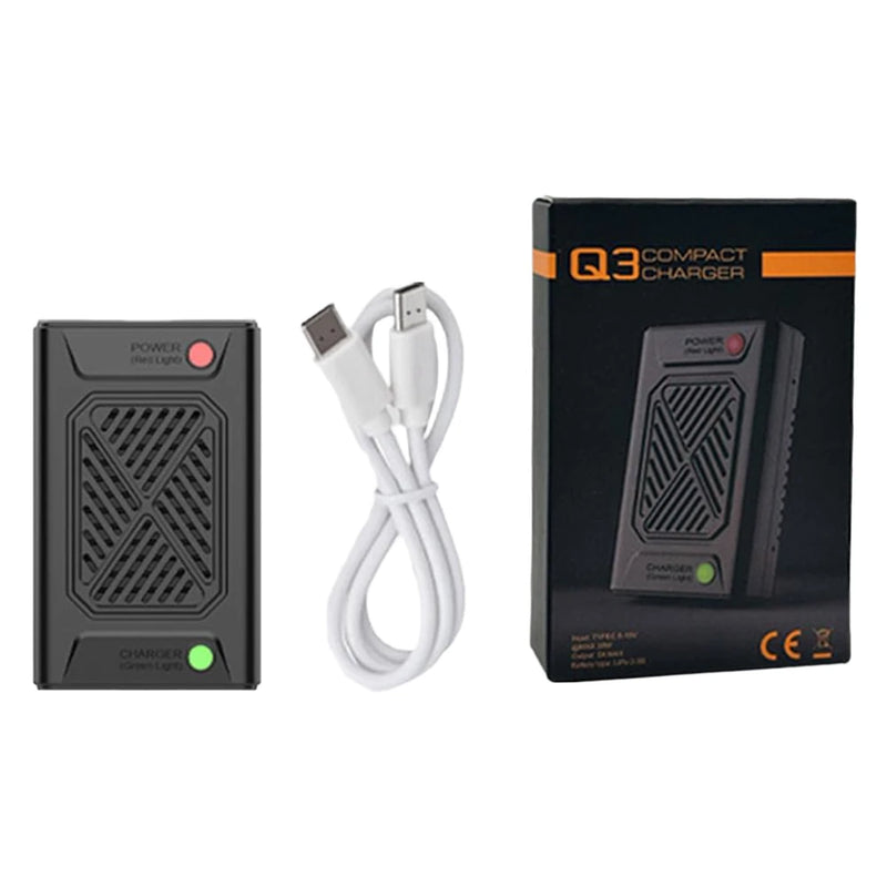 Q3 Boost 2.5A Portable High Current Balanced Charging Case Fast Charge with Type-C Input for MJX 16208 16209 14209 14210 14303 14302 14301 RC Car 2S 3S battery