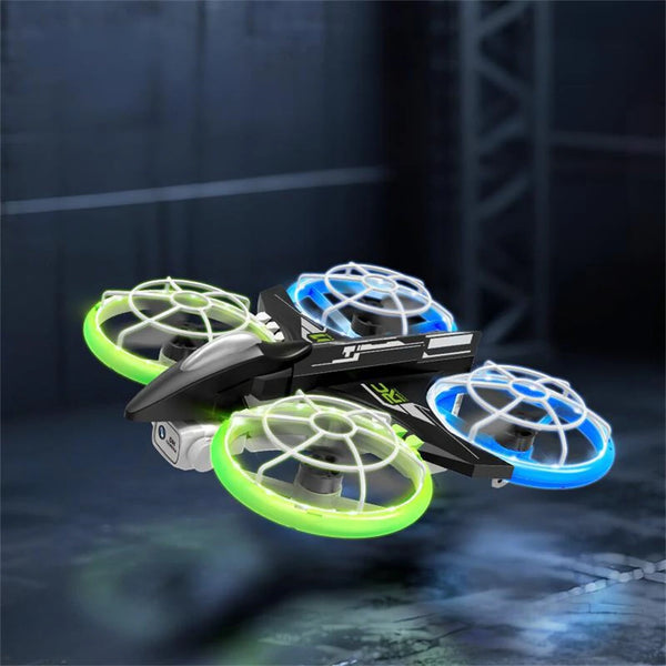 JJRC H132 WiFi FPV with HD Camera Optical Flow Hover Brushless Grid Full Protection Neon Colorful Child Gift RC Toys Drone Quadcopter RTF