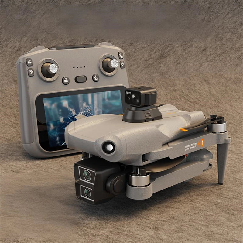 LYZRC L300 Ultra GPS 5G Digital FPV with 5.9inch Touchable LCD Screen Controller 4K HD Dual Camera Servo Gimbal 360 Obstacle Avoidance Brushless Foldable RC Drone Quadcopter RTF