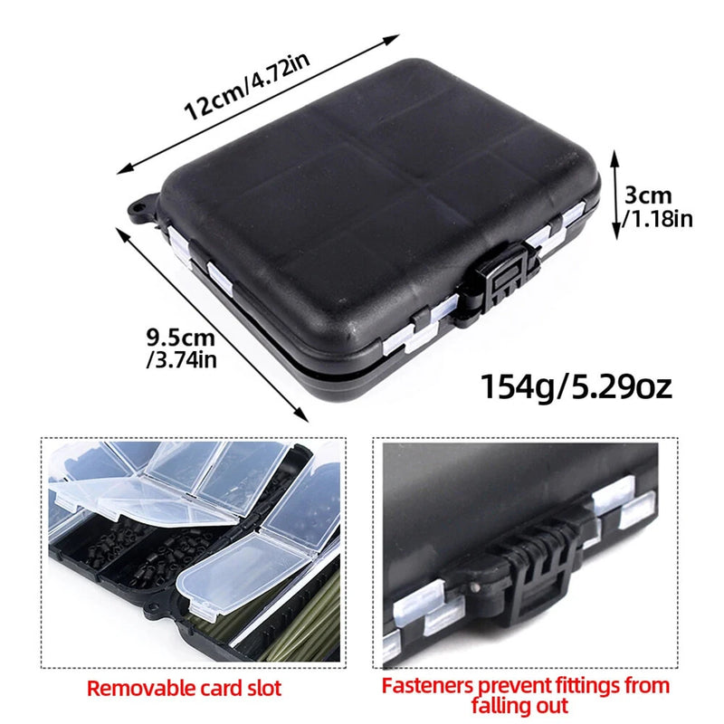 Anmuka 300pcs Carp Fishing Tackle Kit with Quick Change Rolling Swivels Speed Links Anti-winding Sleeves Hook Stops Beads Screws Rigs Fishing Accessories