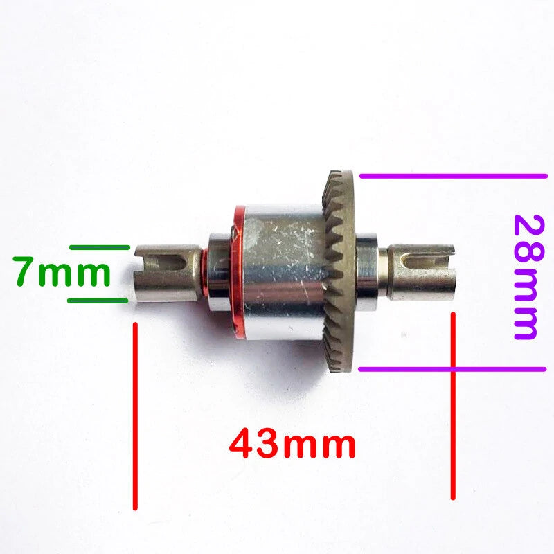 Wltoys Upgraded Metal Differential 124017 124018 124019 144001 144010 12401 RC Car Parts