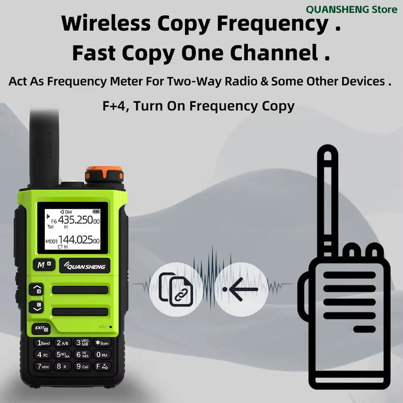 Quansheng UV-K5(9) 5W Walkie Talkie Long Range Transceiver Wireless Set Ham Amateur Receiver with AM FM Communication Two Way Radio