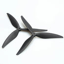 2 Pairs /4 Pairs 7040 8040 9045 3-Blade 5mm Shaft Black Fiberglass Nylon Propeller for 7 Inch 8 Inch 9 Inch FPV RC Racing Drone