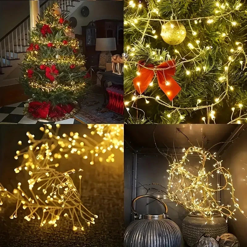 LED Decorative Lights Copper Wire Light String Indoor Outdoor Holiday Garden Decorative Lights Christmas Lights USB Remote Control
