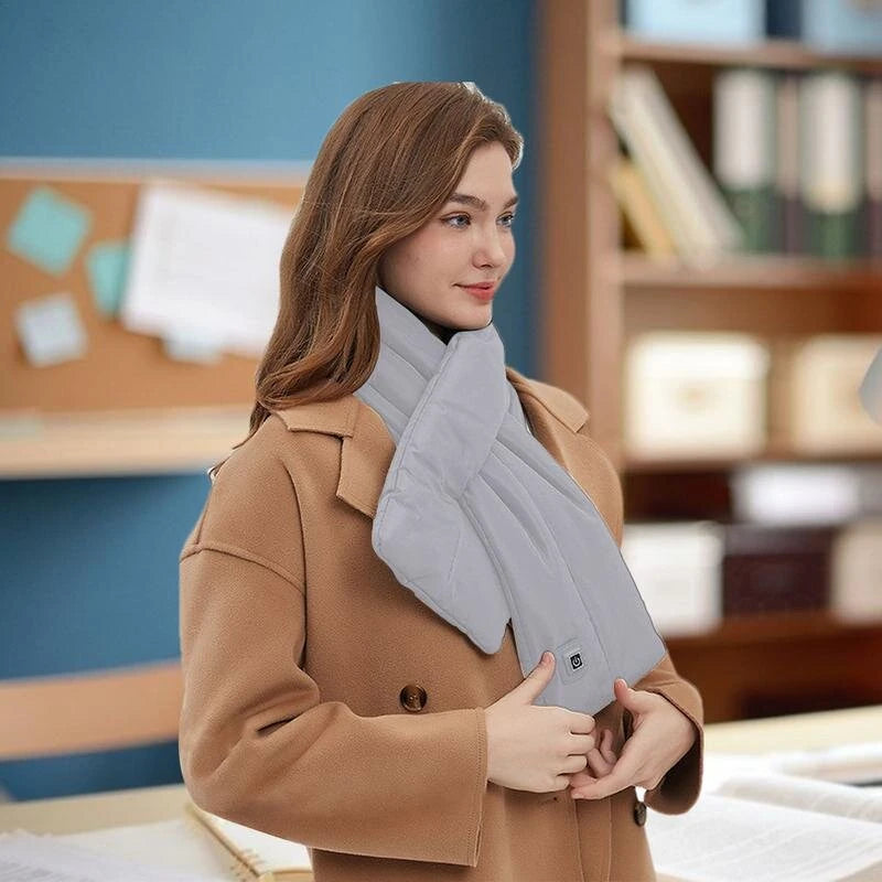 TENGOO Heating Scarf Smart Heating Scarf 3 Heating Settings Fast Heating Comfortable Heating Scarf Neck Warmer for Winter Outdoor