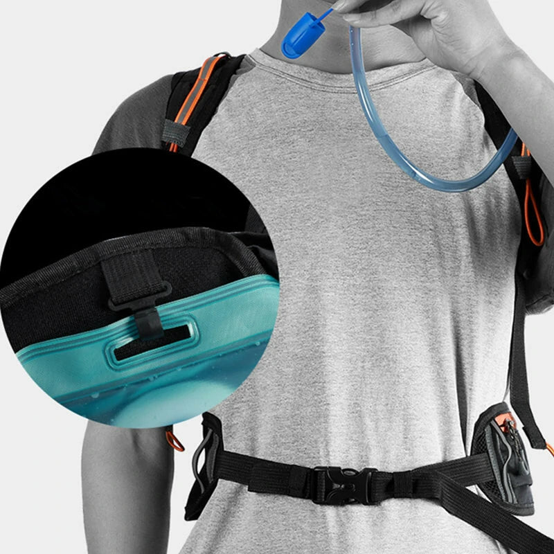 Outdoor Bicycle Backpack Hiking Rucksack Traveling Mountaineering Bag Unisex 10L Backpack Running Hydration Vest Bicycle Water Bag