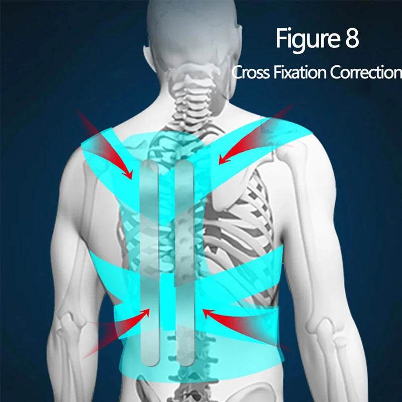 Adjustable Back Support Belt Breathable Back Posture Corrector Shoulder Lumbar Spine Support Back Protector Body Straightener