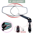 XANES 1 Pair HD View MTB Road Bike Mirrors 360 Adjustable Handlebar Rearview Mirror for Bicycle Motorcycle Accessories Rear Mirror