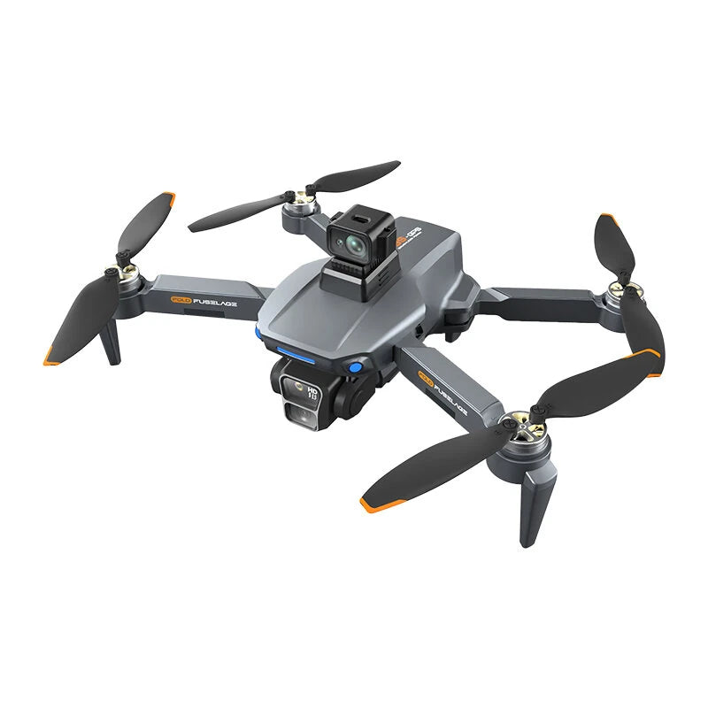 FUNSKY B8S GPS 5G WiFi FPV with 5.9inch LCD Screen Controller 720P HD Dual Camera Servo Gimbal 360 Obstacle Avoidance Brushless Foldable RC Drone Quadcopter RTF