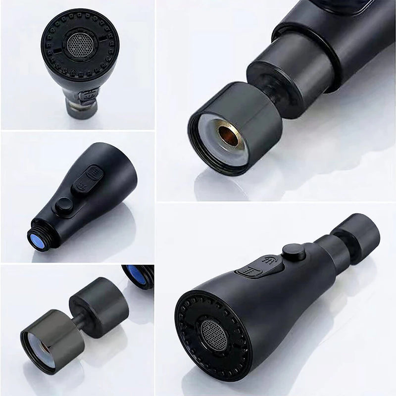 Kitchen Faucet Spray Head 3 Function Spray Head 360 Swivel Faucet Spray Head Kitchen Faucet Water Saving Sink Aerator Replacement Spray Head