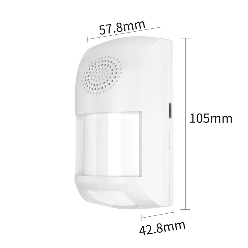 Tuya WiFi Infrared PIR Motion Sensor Security Protection Presence Sensor Detector Burglar Sound Alarm Smart Life Work with Alexa
