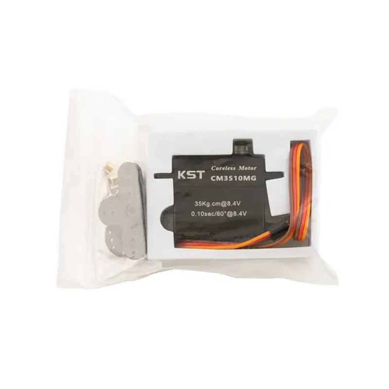 KST CM3510MG Coreless DC Motor Metal Gear Servos IP65 Waterproof 35Kgf.cm 0.10sec for 1/10 Scale RC Rock Crawler and 1/7th 1/8th Scale RC Monster Truck