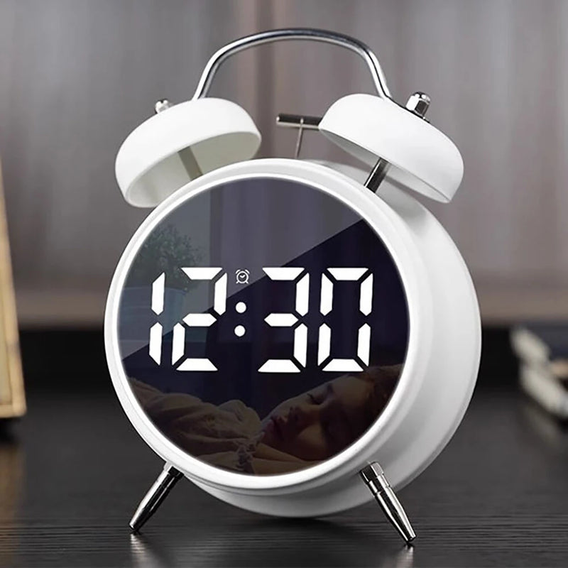 Metal Bell Powerful Wake-Up Alarm Clock Electronic Intelligent Loud Volume Student-Specific Wake-Up Artifact Super Loud Large Digital Display