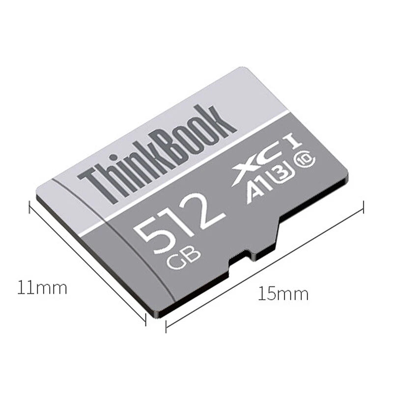 Lenovo ThinkBook TF106 TF Memory Card 512GB/256GB/128GB/64GB C10 U3 A1 High Speed Micro SD Card Smart Card Flash Card for Driving Recorder Phone Camera