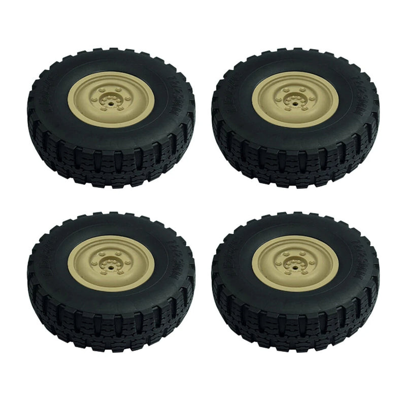 4PCS LDR/C LDP06 1/12 Unimog RC Car Spare Tires Wheels L0049G L0049Y Vehicles Models Parts Accessories