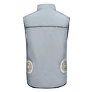 TENGOO Air Conditioning Clothing Vest Three Wind Speeds Heatproof Cooling Clothing USB Charging Sun Protection Continuous Cooling Jacket with Two Fans for Summer High Temperature Outdoor Work