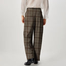 INCERUN Mens Twist Design Casual Long Pant Fashion Retro Striped Loose Fit Straight Trousers for Men