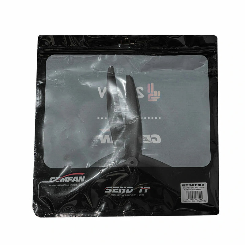 1Pair Gemfan 1170 11 Inch 3-Blade Propeller 5mm Hole Glass Fiber Nylon for 3220 Motor X8 XClass Multi-Rotor Drone