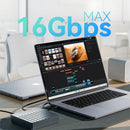 MAIWO K2024 4 Bay M.2 NVMe SSD Enclosure with USB4 Port 40Gbps High Speed SSD Case with Colling Fan Support 1-to-3 Offline Clone for 2230/2242/2260/2280 Hard Drive