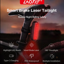 LAOTIE B02 1800Lm Brightness Bike Headlight 4800mAh Battery Anti-glare Design IPX6 Waterproof 5 Light Modes Type-C Fast Charge Aluminum Alloy Bicycle Front Light
