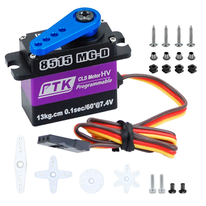 PTK 8515 MG-D 17g Mini Full Metal Digital Servo High Voltage 15KG Fixed Wing RC Car Servo