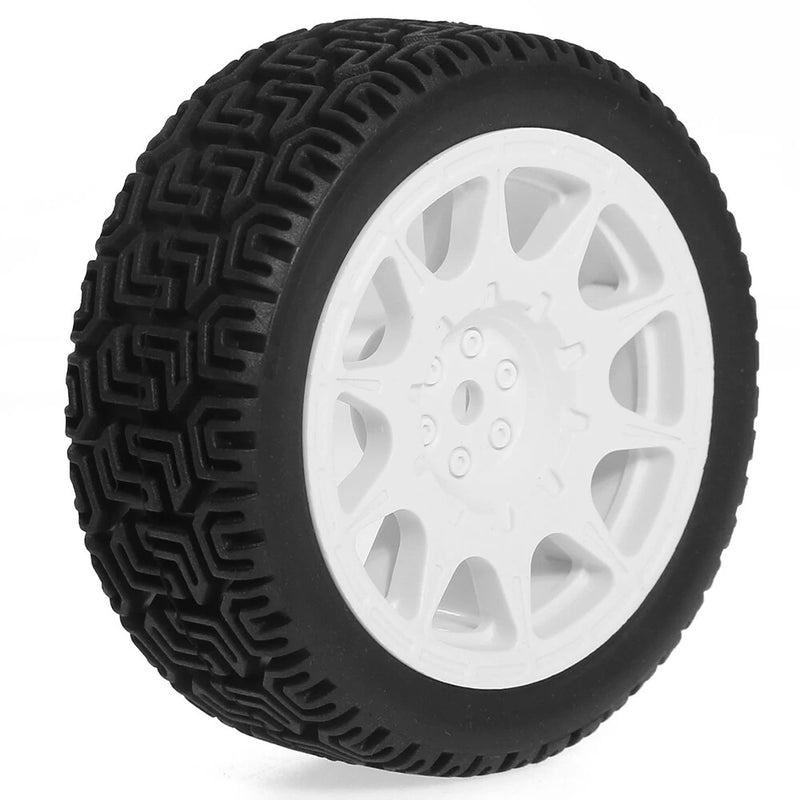 4pcs 68mm Flat Sports Rally Wheel Tires for 1:10 Tamiya XV02 Labyrinth Tire LC PTG Off-road 94123 Kyosho FW06 RC Car Parts