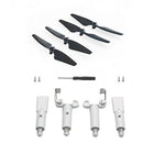 Spring Heightened Extended Landing Gear Skid Shock Absorber Leg Tripod with Propeller Props Blade Set for SJRC F22 / F22S 4K PRO RC Drone Quadcopter
