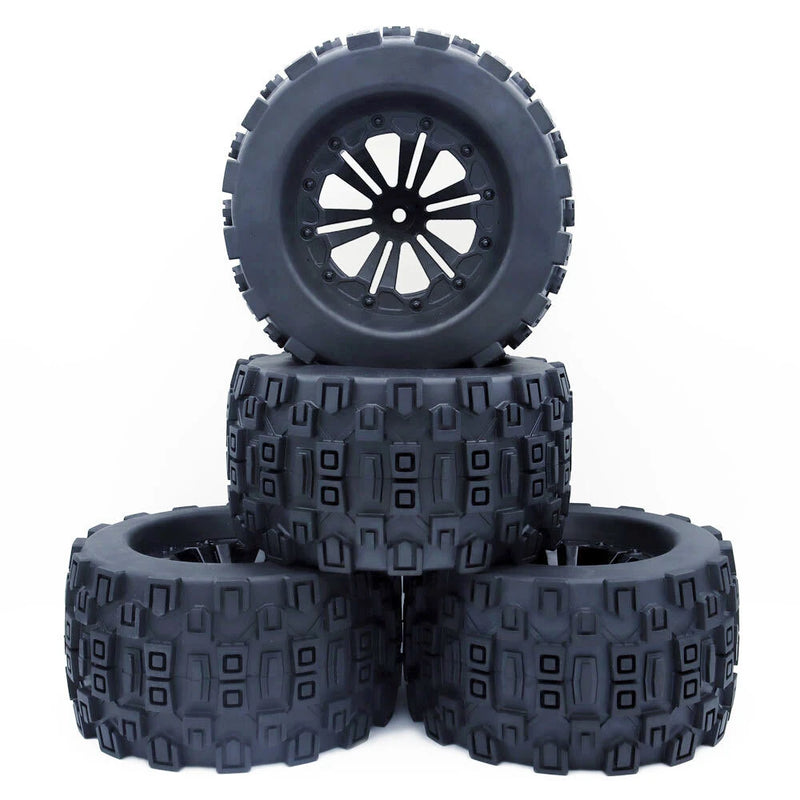 4PCS ZD Racing 1/10 Truck Universal Wheel Tire for HPI HSP Savage XS TM Flux RC Car Parts