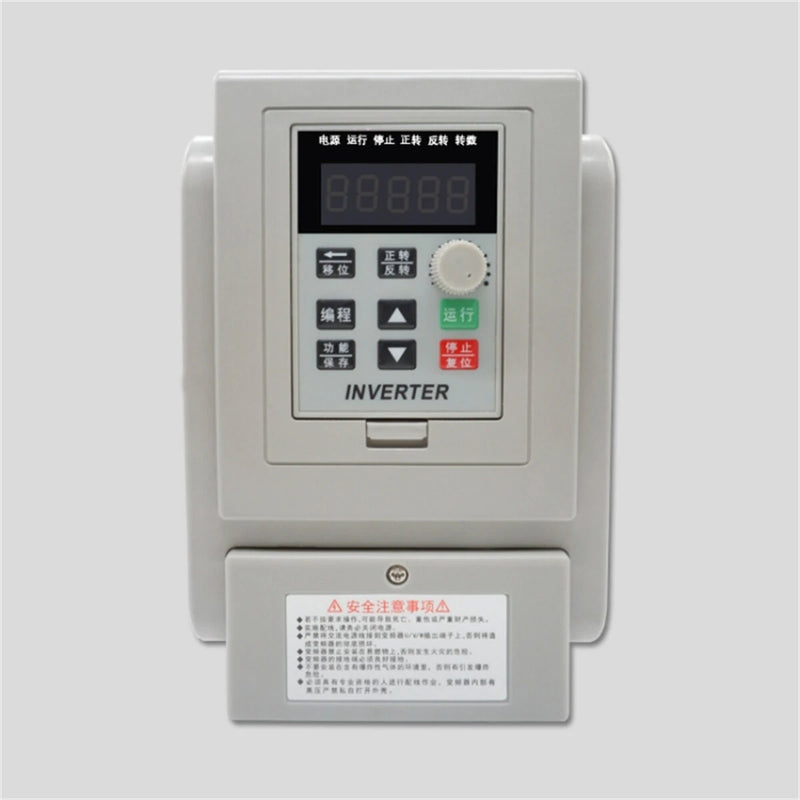 Excellway Universal Frequency Converter Low Voltage PWM Control Open V / F with Single-Phase 220V Input and Three-Phase 220V Output Optional Rated Power 0.75kW/1.5kW/2.2kW/4kW Energy Saving for various Applications