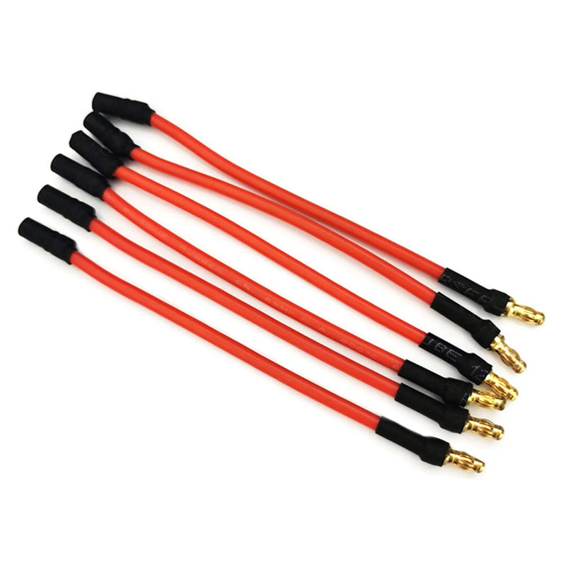 6PCS RC Motor ESC Extension Cable 10CM/25CM with 16AWG Silicone Cable 3.5mm Banana Head For RC Drone Car Toy