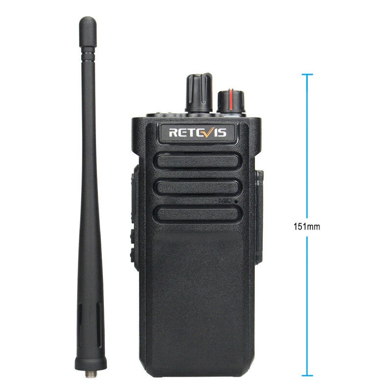 Retevis RT29 10W High Power Walkie Talkie IP67 Waterproof 10km Long Range 3200mAh Battery Emergency Alarm CTCSS DCS Two-way Radio